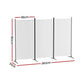 Panel room divider with screen
