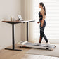 360mm 140cm walking pad treadmill with lower support frame and fitted legs