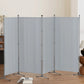 Grey fabric 345x180cm room divider screen with freestanding panels for separating living spaces
