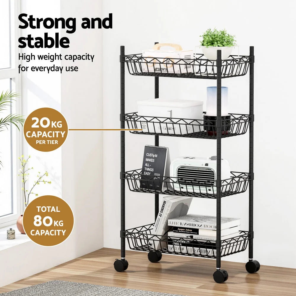 Artiss 4-Tier Shelving Unit Adjustable Garage Storage