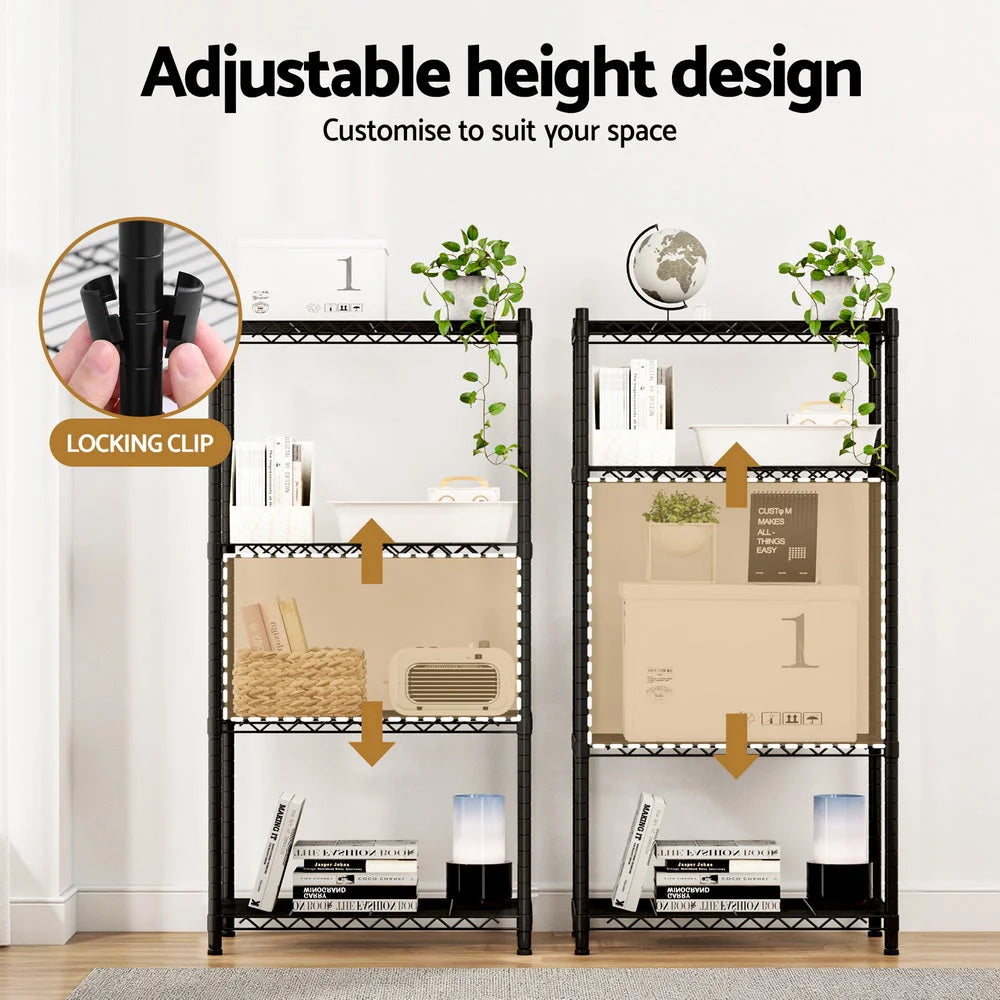 Artiss 4-Tier Shelving Unit Adjustable Garage Storage
