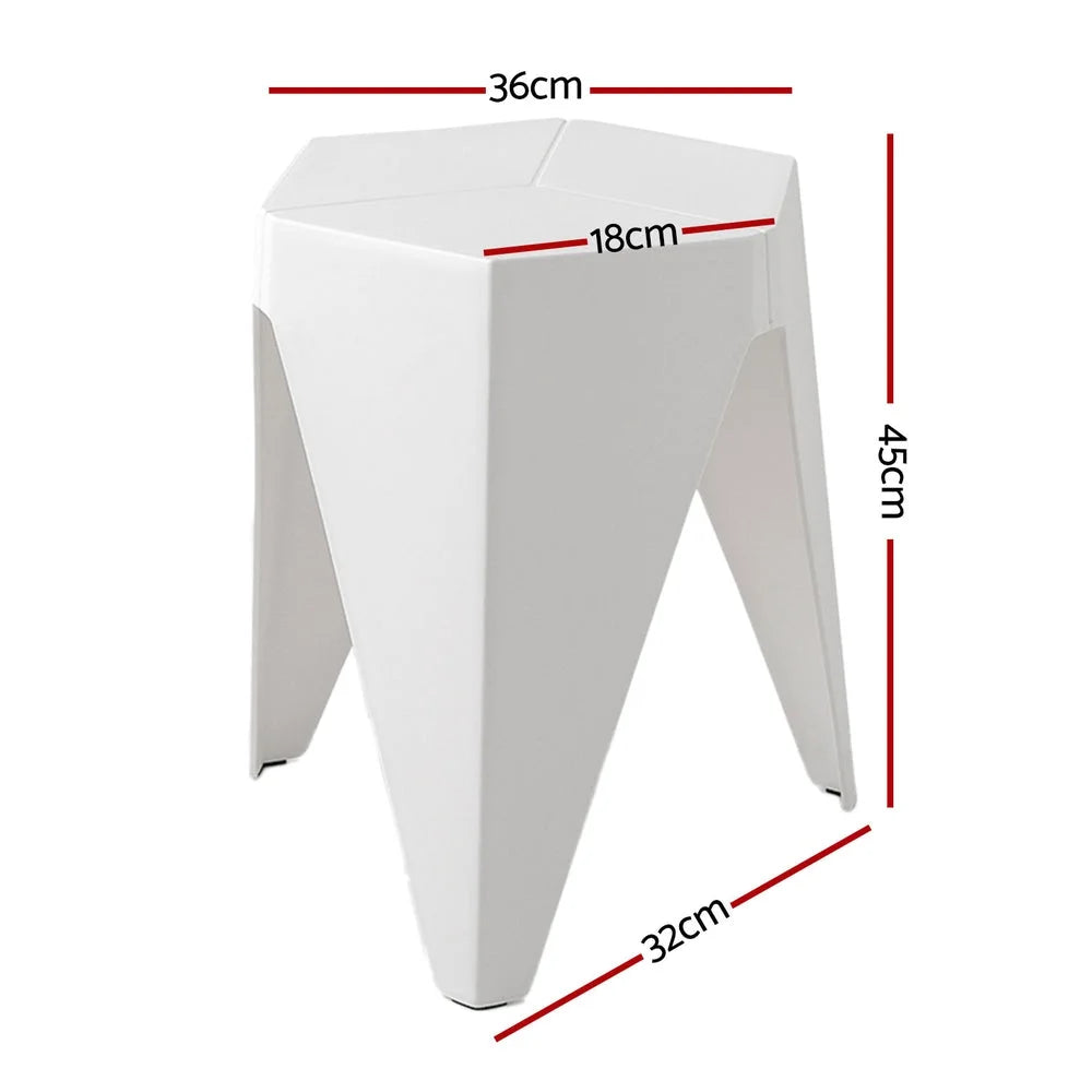 White jigsaw puzzle with stool bar stools