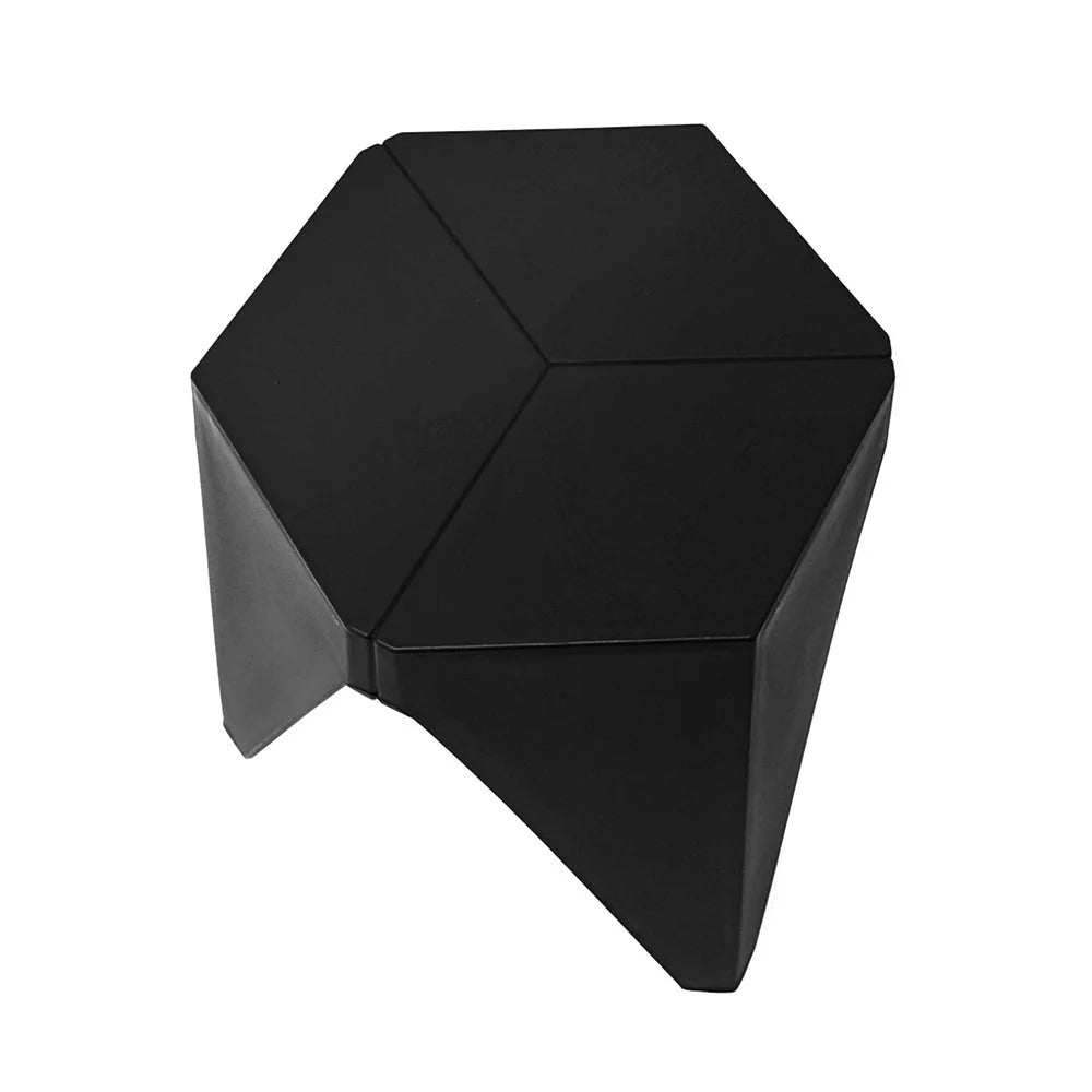Stool Plastic Bar Stools Stackable Black 4pc Puzzle