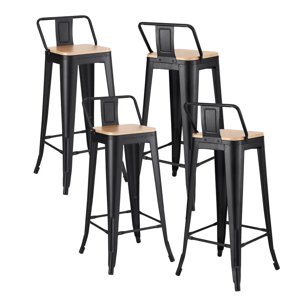 Artiss 4x Bar Stools Kitchen Counter High Chair Dining
