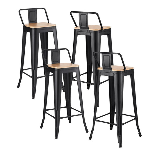 Artiss 4x Bar Stools Kitchen Counter High Chair Dining