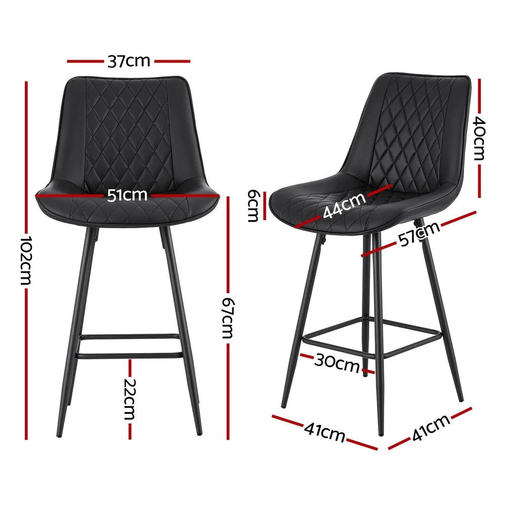 Artiss 4x Bar Stools Kitchen Dining Chair Counter Stool
