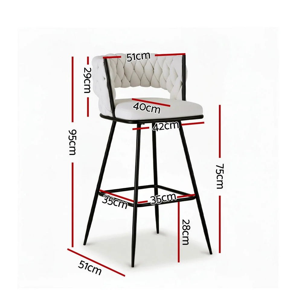 Artiss 4x Bar Stools Kitchen Dining Chair Counter Stool