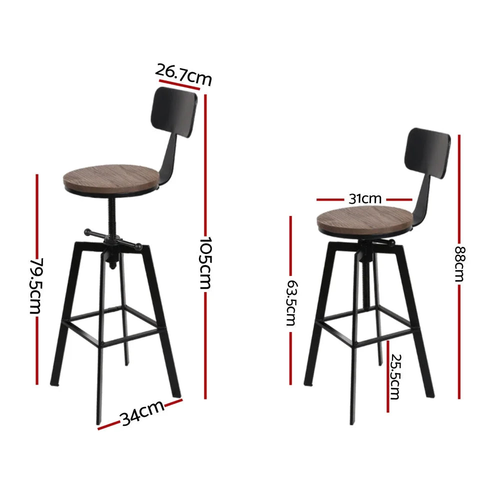 Wood dining chair set
