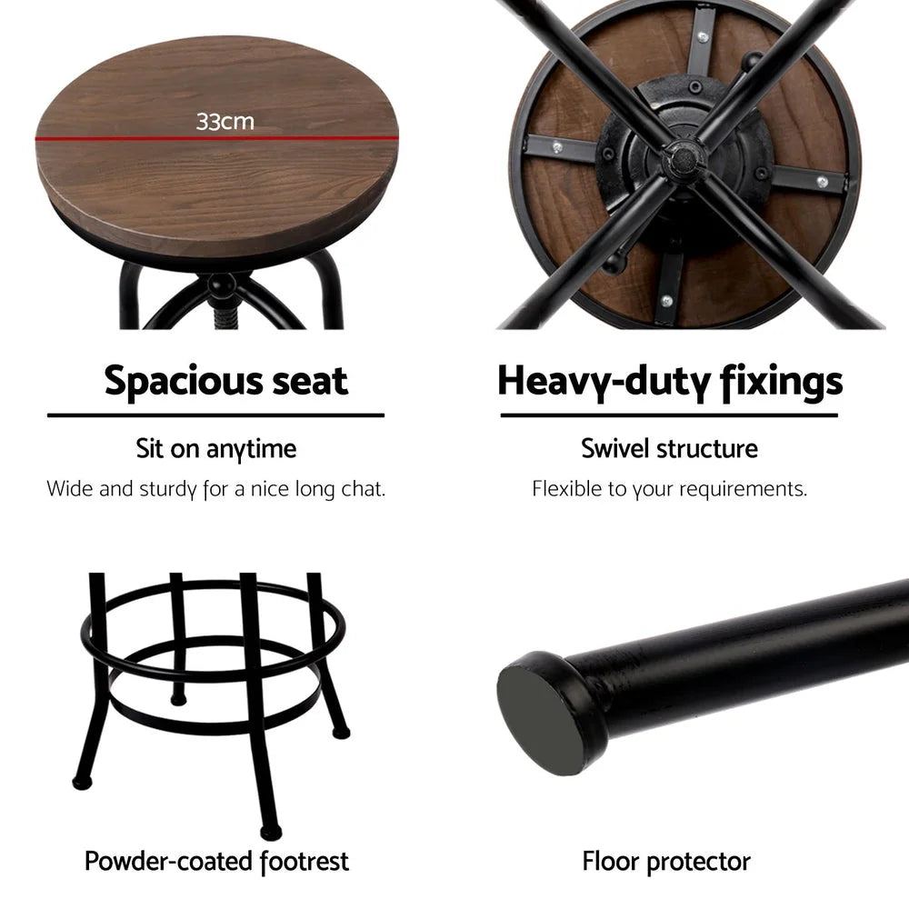 Bar stool with 4x stools kitchen dining