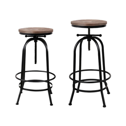 Wooden 4x bar stool with stools kitchen dining chairs