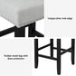 Artiss 4x Bar Stools Kitchen Dining Chairs Counter Fabric