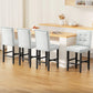 Artiss 4x Bar Stools Kitchen Dining Chairs Counter Fabric