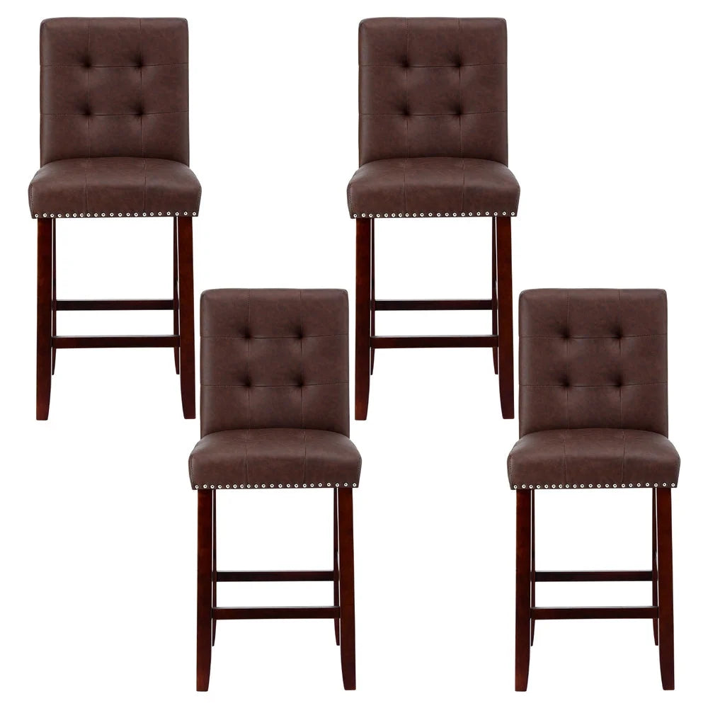 Artiss 4x Bar Stools Kitchen Dining Chairs Counter PU