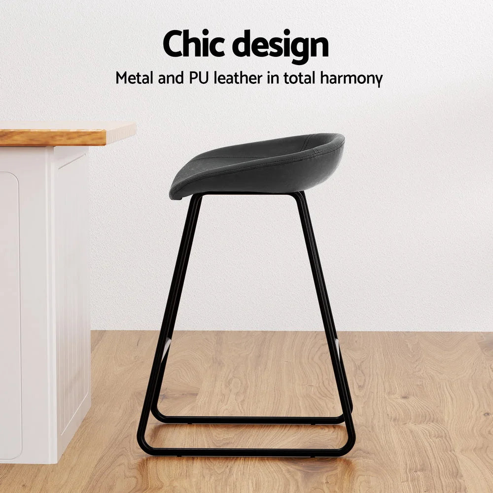 Artiss 4x Bar Stools Kitchen Dining Chairs Counter Stool PU