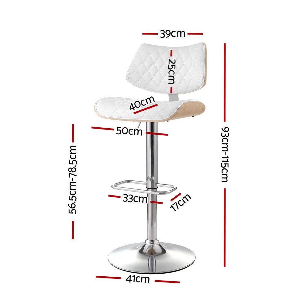 Set Of Four Bar Stools Kitchen Dining Chairs