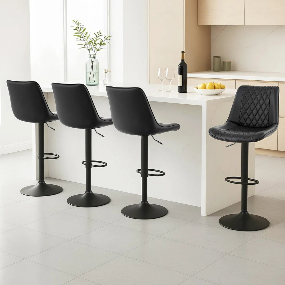 Artiss 4x Bar Stools Kitchen Swivel Gas Lift Counter Chair