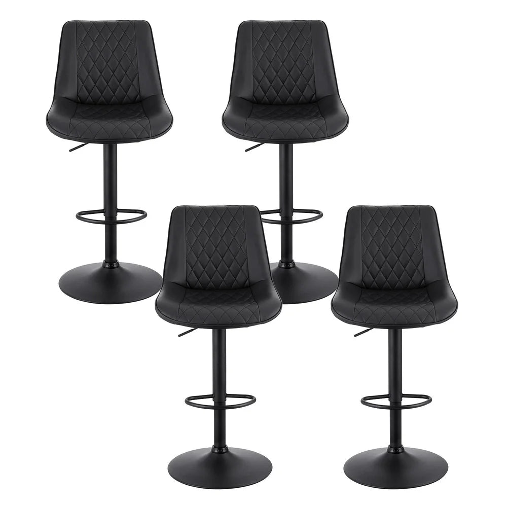 Artiss 4x Bar Stools Kitchen Swivel Gas Lift Counter Chair