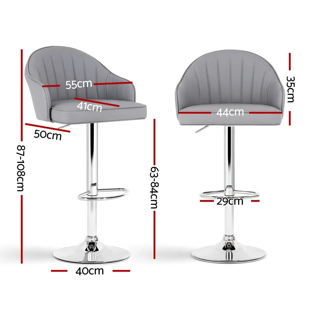 Artiss 4x Bar Stools Kitchen Swivel Gas Lift Counter Chair