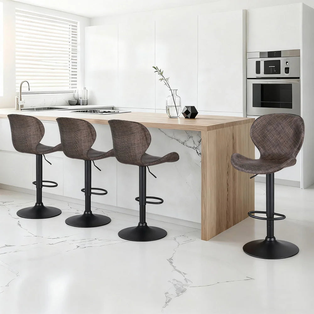 Artiss 4x Bar Stools Kitchen Swivel Gas Lift Counter Chair