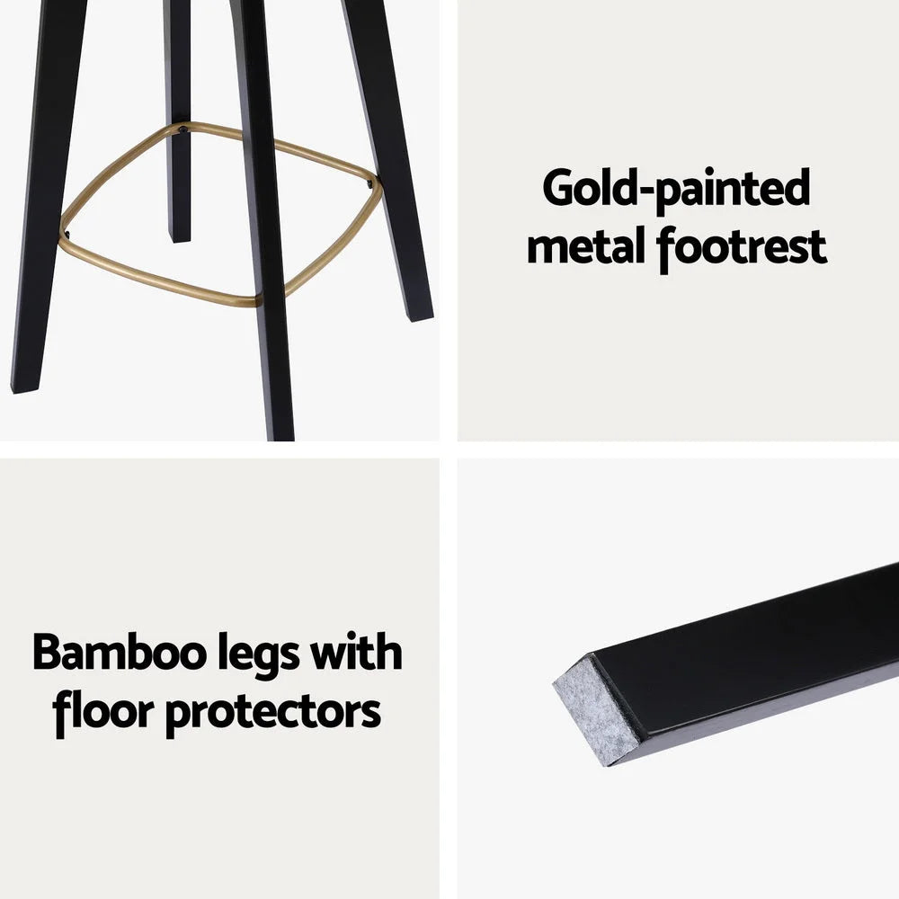 Artiss 4x Bar Stools Rattan Counter Kitchen Dinning Chair