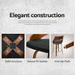 Leather 65cm chair with 4x bar stools swivel