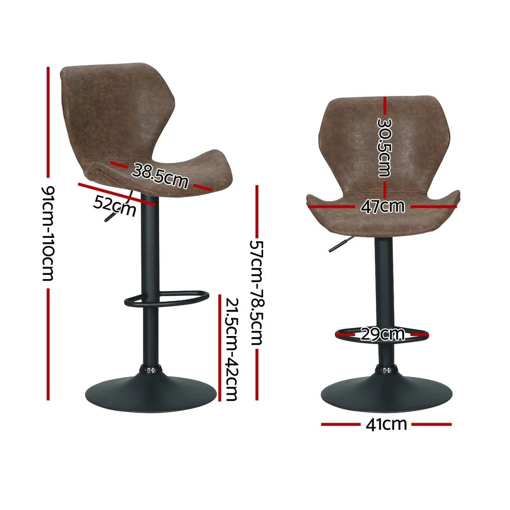 Set Of Four Bar Stools Vintage