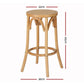 Set Of Four Bar Stoosl Rattan