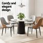Artiss 4x Dining Chairs Hollow PU Leather Kitchen Lounge