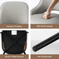 Artiss 4x Dining Chairs Hollow PU Leather Kitchen Lounge