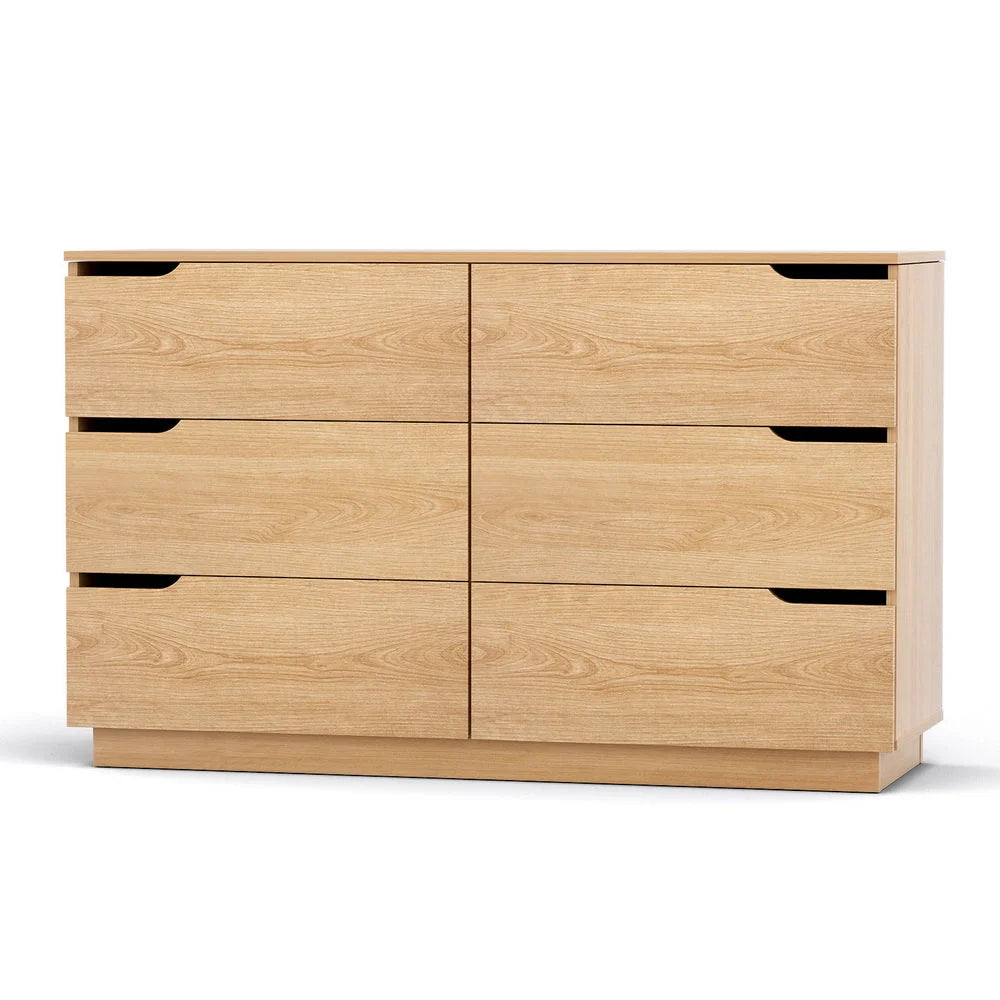 Artiss 6 Chest of Drawers Dresser Table Pine - Furniture >