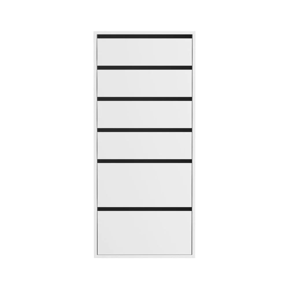 Artiss 6 Chest of Drawers Dresser Tallboy White - Furniture