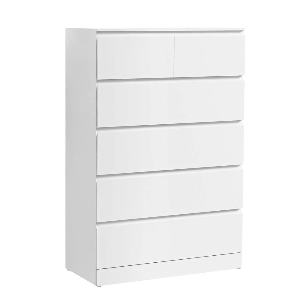 Artiss 6 Chest of Drawers - PEPE White - Furniture >