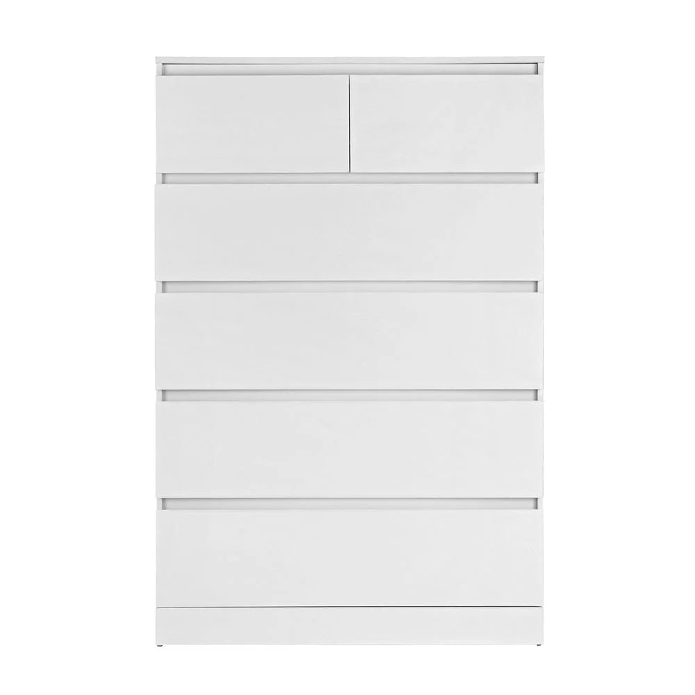 Artiss 6 Chest of Drawers - PEPE White - Furniture >