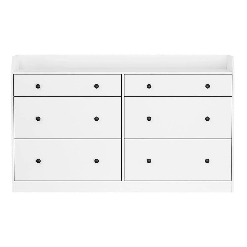 Artiss 6 Chest of Drawers - PETE White - Furniture >