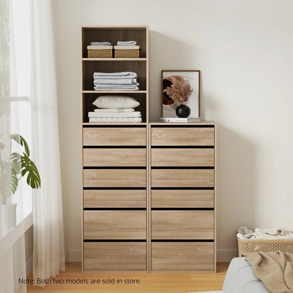Artiss 6 Chest of Drawers Tallboy Cabinet Pine - Furniture