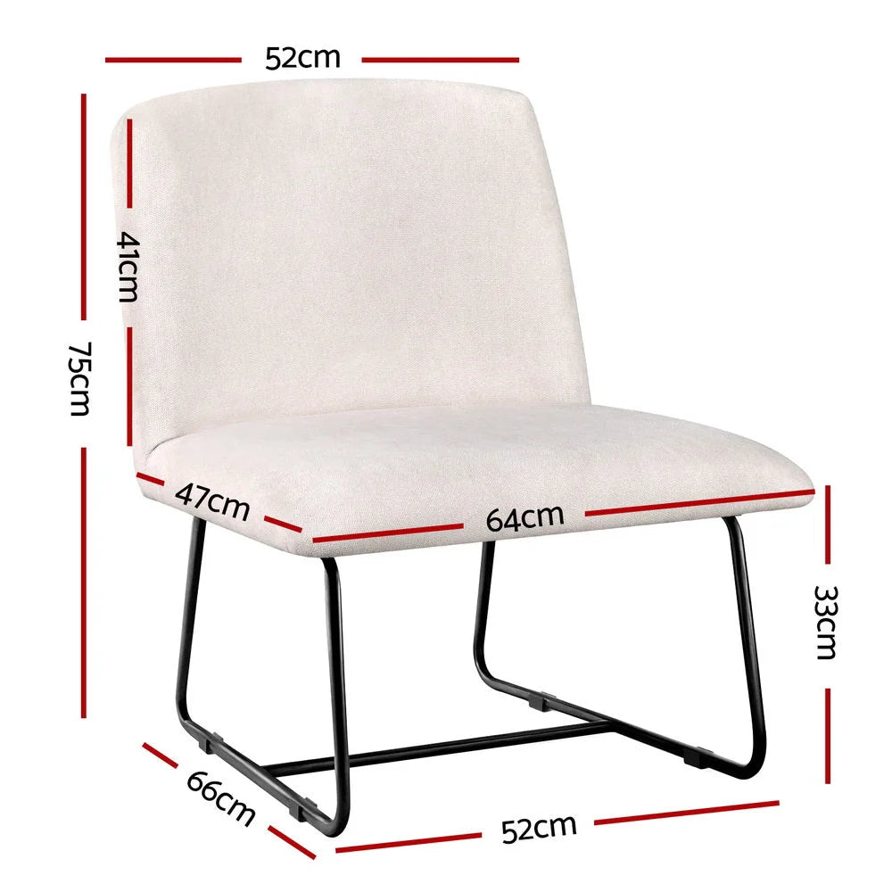 Chair with leg accent armchair cross
