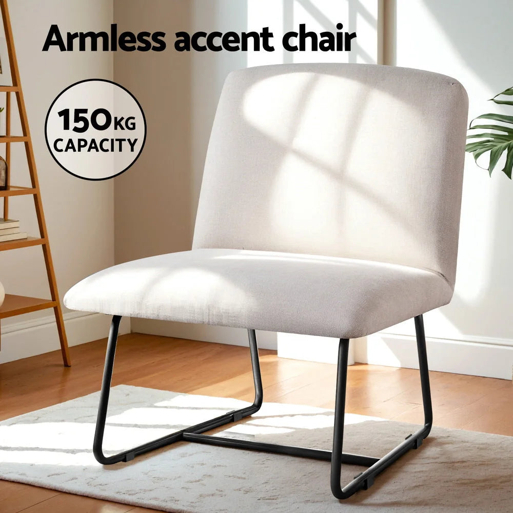 Chair with accent armchair cross leg