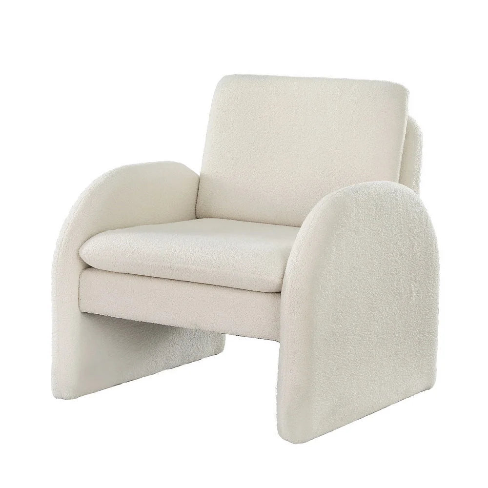 White chair with armchair accent lounge tub