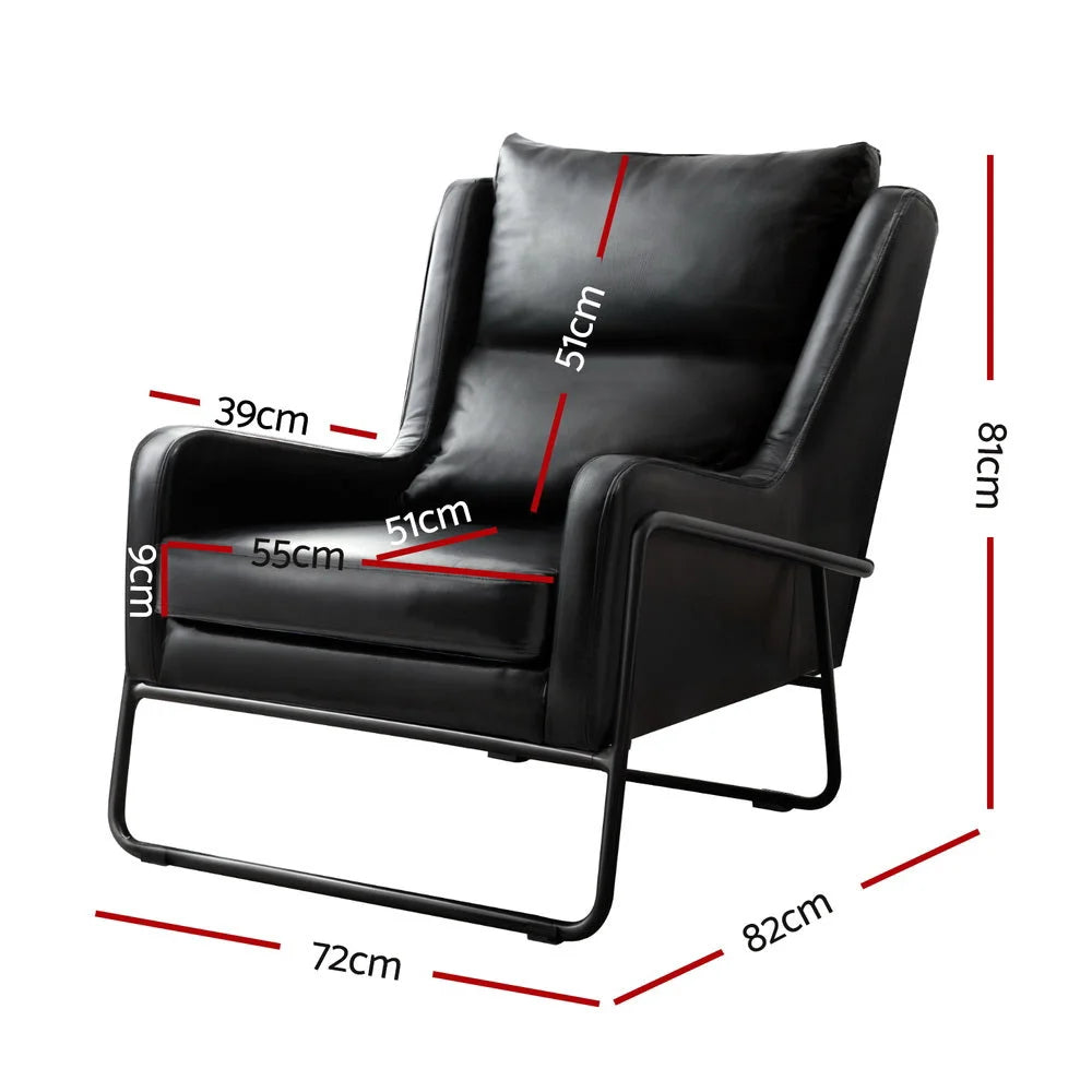 Black PU leather bar stools