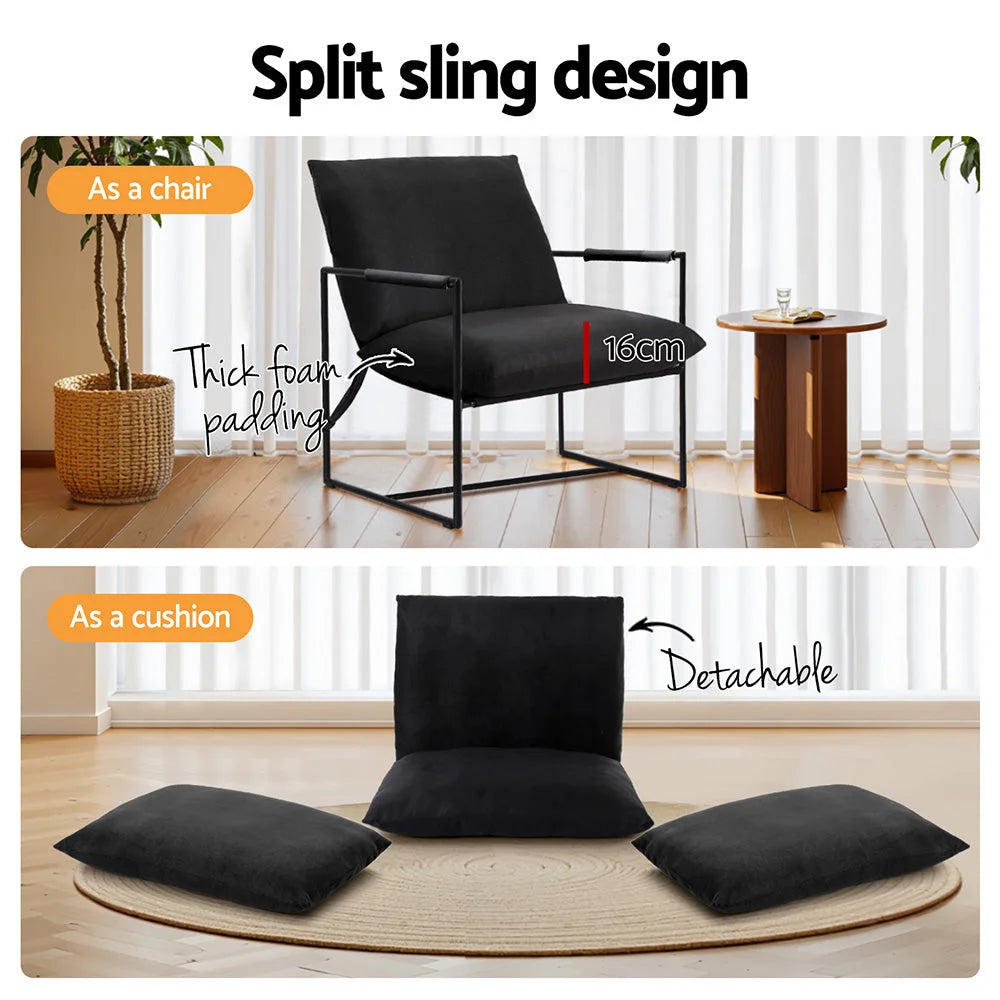 Armchair lounge chair sling chair