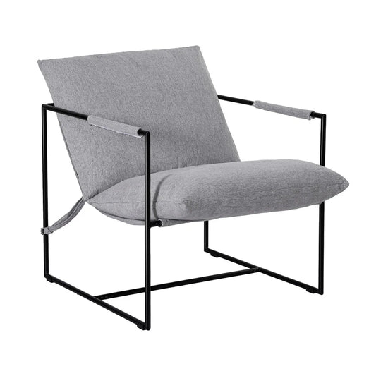 Artiss Armchair Lounge Chair Sling Grey - Furniture > Bar