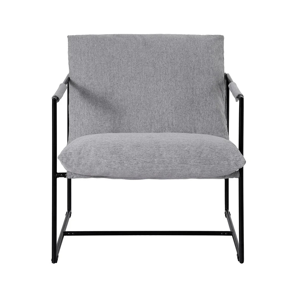 Artiss Armchair Lounge Chair Sling Grey - Furniture > Bar