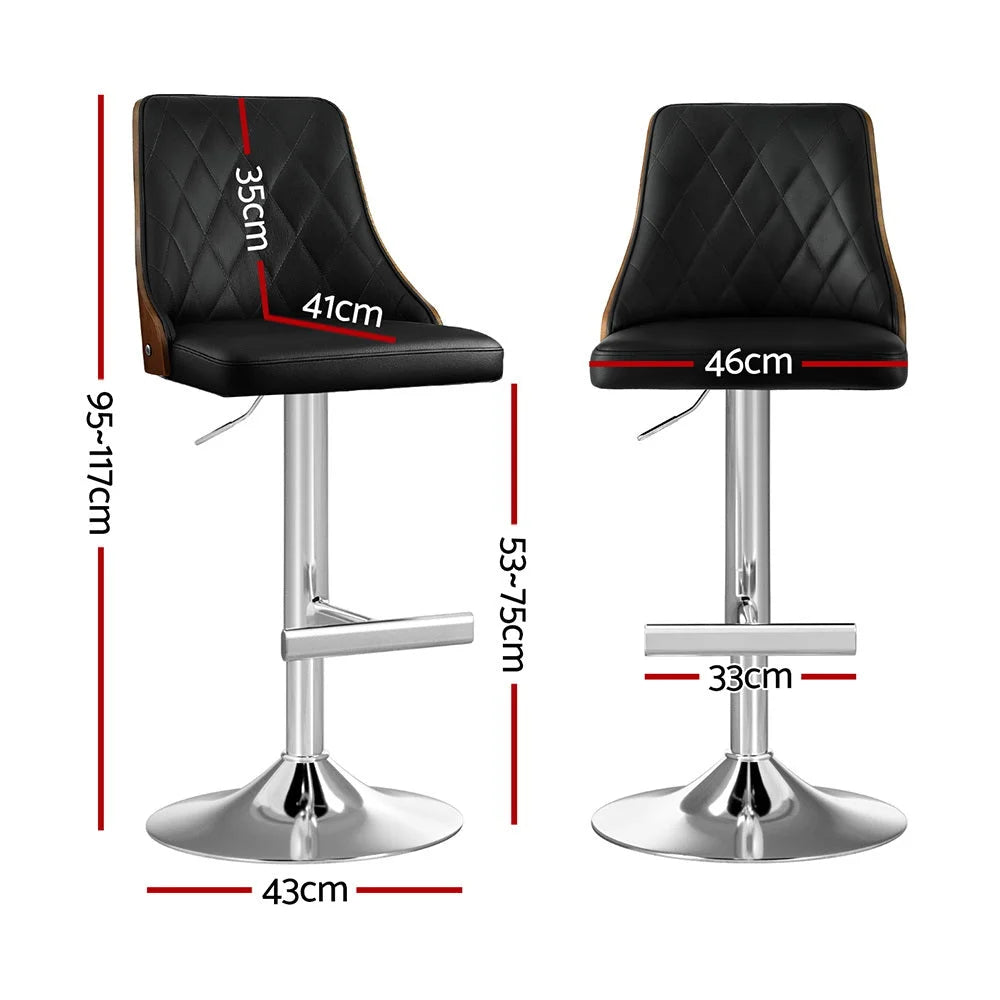 Bar Stool Bentwood Swivel Adjustable Kitchen