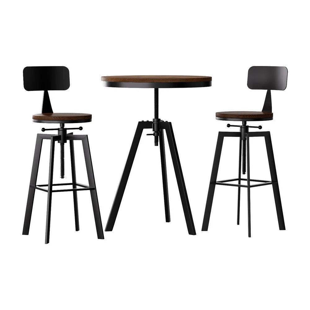 Bar table and stools set