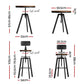 Bar Table and Stools Set Dining Desk Industrial Kitchen