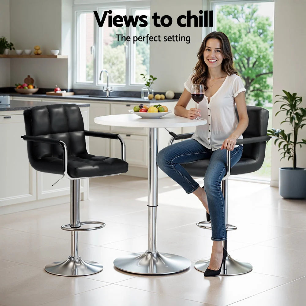 Bar table and stools set