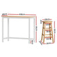 Bar Table and Stools Set Dining Desk Kitchen Chairs