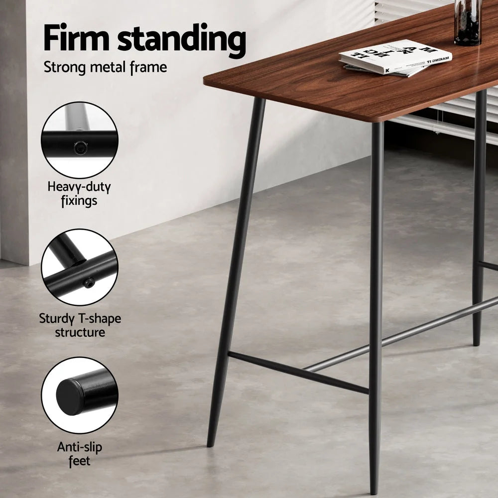 Artiss Bar Table and Stools Set Dining Desk Kitchen Chairs