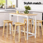 Bar Table and Stools Set Dining Desk Kitchen Chairs