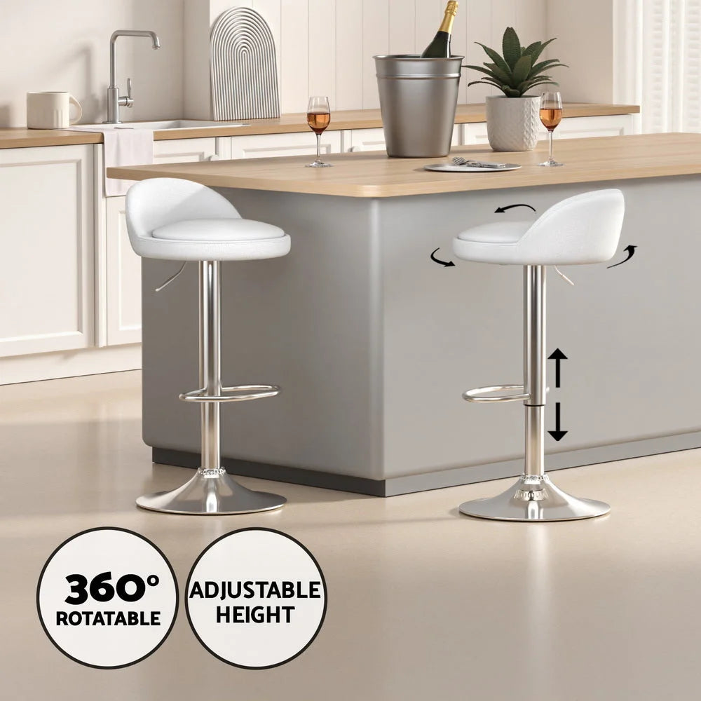 Bar table set with high table and padded stool seats